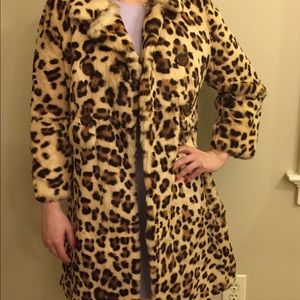Leopard print coat